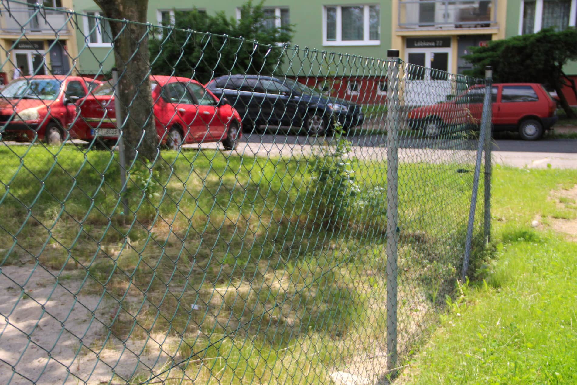 pletivo zelené bez napínacího drátu poplastované